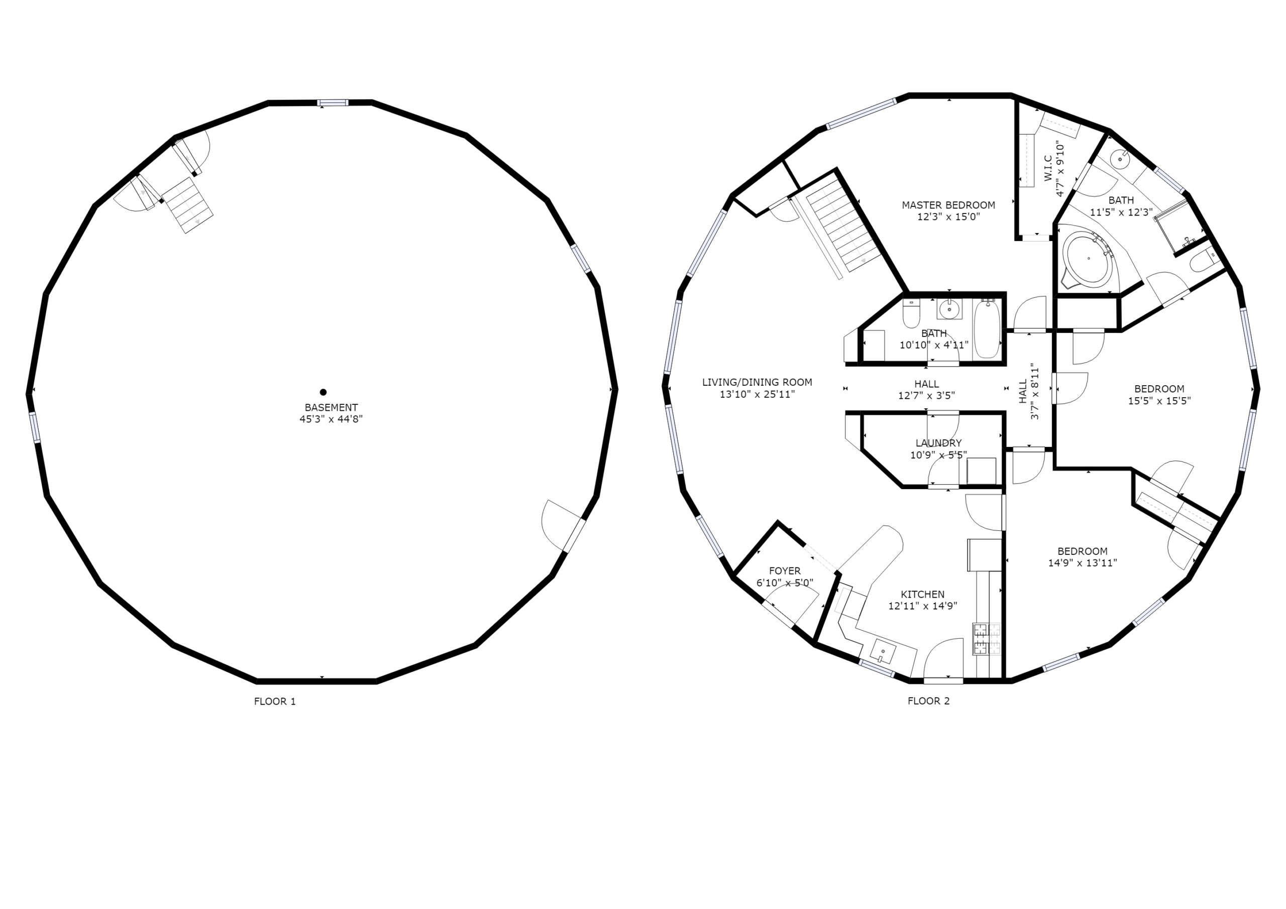 Floor Plan Round House Of Millerton